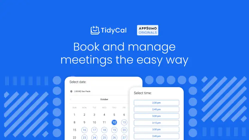 Tidycal Lifetime Deal - Manage Your Calendar And Get More Bookings