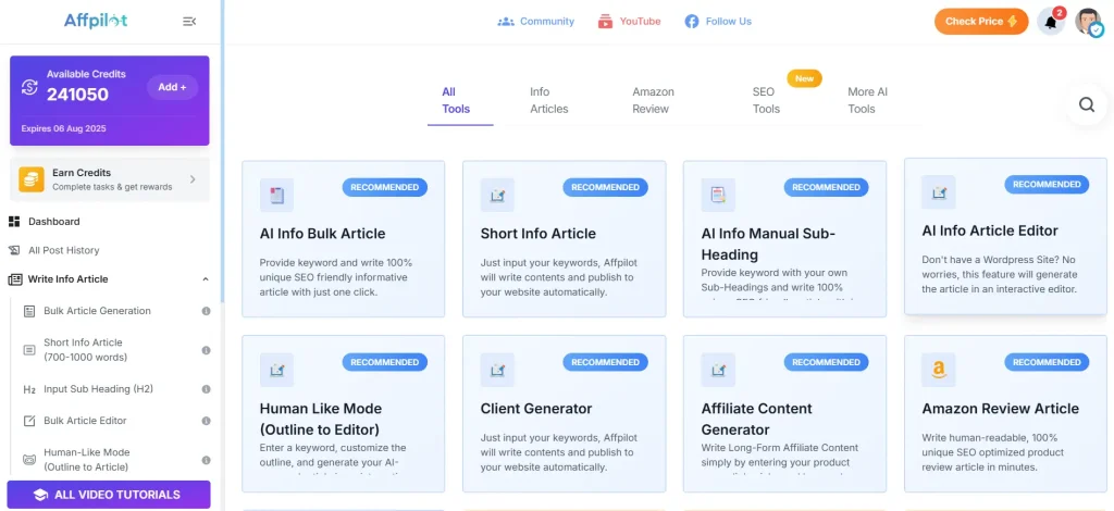 Affpilot key features