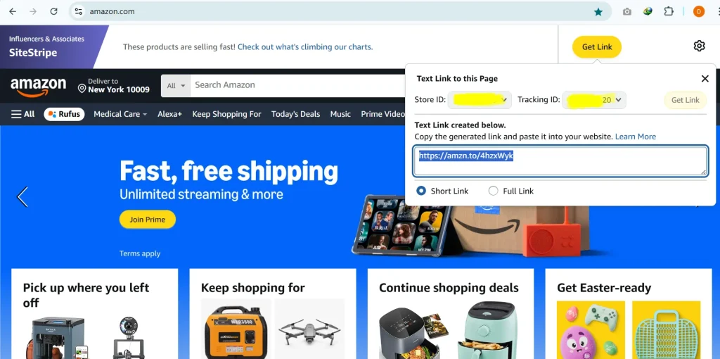 How to Get Your Amazon Affiliate Link