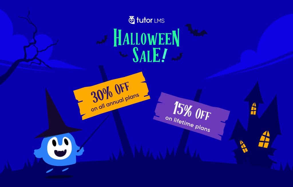 tutor lms halloween sales banner image